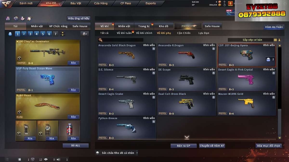 shop acc cf uy tin gia re